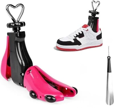 Famanu – Schoenspanner voor dames en heren - schoenbreedte voor te strakke schoenen - instelbare breedte en lengte - schoenspanner schoenbreedte in twee maten - geschikt voor schoenmaat 36-48