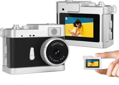 Camera - Digitale camera - Mini-digitale camera - 16GB - Ingebouwde flitser & retrofilters - Mini-zakcamera - Geschikt voor op reis, als tashanger, als verjaardagscadeau