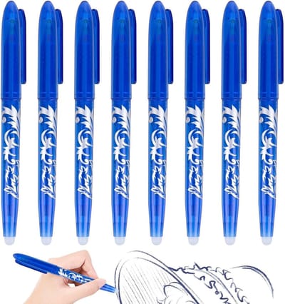 Allecto Plus - Uitwisbare gelrollerbalpen set blauw 0.5mm - School & kantoorbenodigdheden