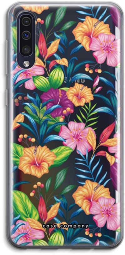 Case Company® - Hoesje geschikt voor Samsung Galaxy A50 hoesje - Tropisch 2 - Soft Cover Telefoonhoesje - Bescherming aan alle Kanten en Schermrand