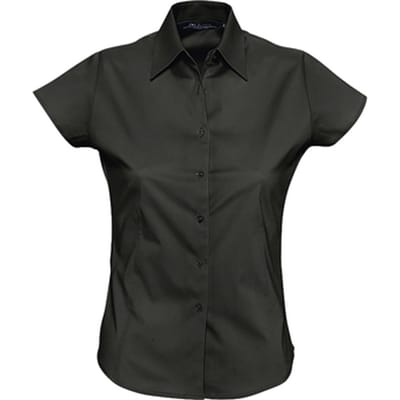 SOL'S Women´s Stretch-Blouse Excess Short Sleeve L630 - Black - XXL