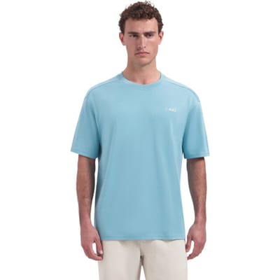 T-shirt met ronde hals, korte mouwen en print op de rug