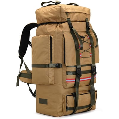 130L Extra grande capacité en plein air étanche voyage Camping sac à dos escalade sac randonnée bagages sac à dos kaki