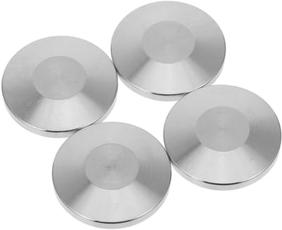 Blindplaat Eindkap - Montage Blindflens - Snel Installeren - Precisie Afdichting - 4 stuks - Zilver