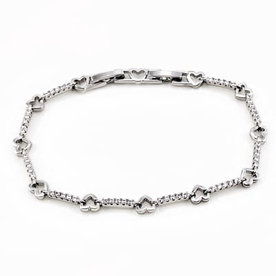 XUPING Gerhodineerde Harten Armband