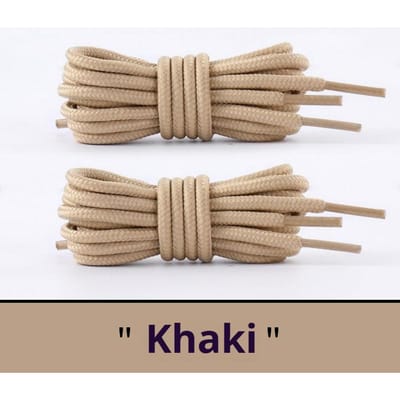 2 Paar Klassieke Ronde Schoenveters voor Sneakers Laarzen Wandelschoenen Schoenveter Oxford Heavy Duty en Duurzaam Schoenveters 70cm kaki