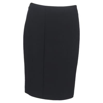 Boss by Hugo Boss Nauwsluitende rok tot de knie met panelen in zwarte wol
