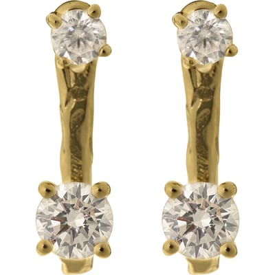 Orphelia 'Lykke' Dames 925 Sterling Zilver Dangle Oorbellen - Goud ZO-7128/G