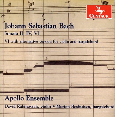 Sonatas For Violin And Harpsichord