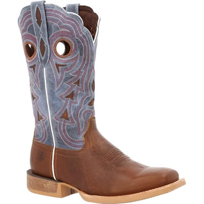 Durango Lady Rebel Pro Leren Dameslaarzen Goudbruin/Periwinkle
