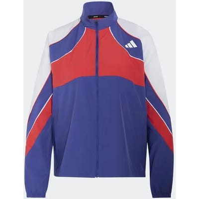 Adidas Adizero Archive Jacket Jassen Dames - Blauw - Maat XS (30-32) - Poly Mesh
