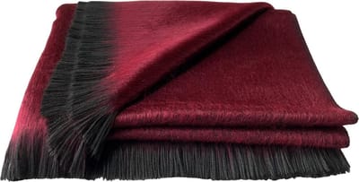 Alpaca D'Luxe Sjaal - Wijn rood - Scarf - Sjaal van alpacawol - Handgemaakte sjaal - Luxe cadeau - Duurzaam - Sjaals Dames - Sjaals Heren - Zwart - Bordeaux - Wine Red - Damesmode - Herenmode - Zacht en Warm - Elegant - Alpaca - Shawls - Comfortabel