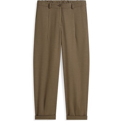 Summum Trousers Barrel Fit Twill Melange Pantalons Taupe 4s3041-12481