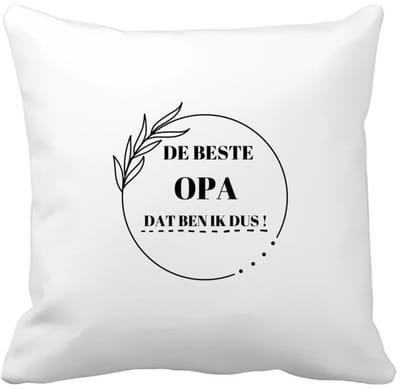 Akyol - de beste opa dat ben ik dus Kussen hoes - Opa - de beste opa - verjaardag - cadeau - kado - geschenk - 40 bij 40 cm