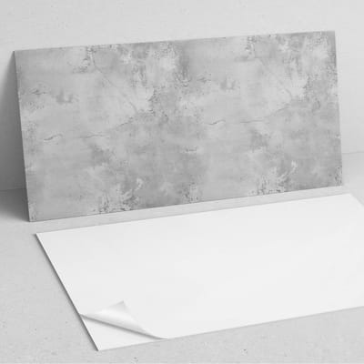 Coloray Wandpanelen Zelfklevend - Betonstructuur met krassen PVC Wandpaneel - 100 cm x 50 cm - Grijs Wandbekleding Zelfklevend - 1 stuk - Texturen Wandpanelen Zelfklevend - Keuken Wandpanelen - Wandpanelen Badkamer