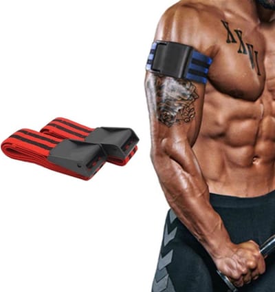 Natuurlijke Latex Zijde Elastische Band - Set van 2 - Arm Fitness - Doorbloeding Beperkende Trainingsband - Grootte: 60x5 cm - Rood