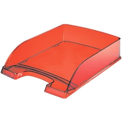 Leitz brievenbakje Plus 5226 rood transparant