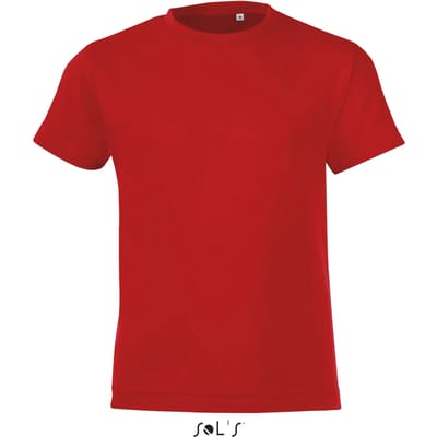 SOL'S Kids´ Round Collar T-Shirt Regent Fit L149K - Red - 2 years (86/94)