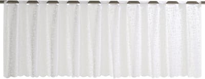 Elbersdrucke Bistro Gordijn Membran 45x160 cm wit semi-transparant