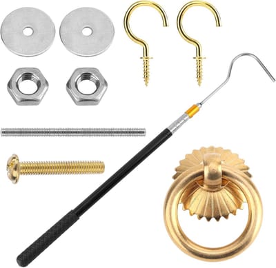 Praktische Attic Ladder Drop Down Systeem Kit met Uittrekbare Haak en M4 Schroeven voor Eenvoudige Toegang tot Zolderruimte