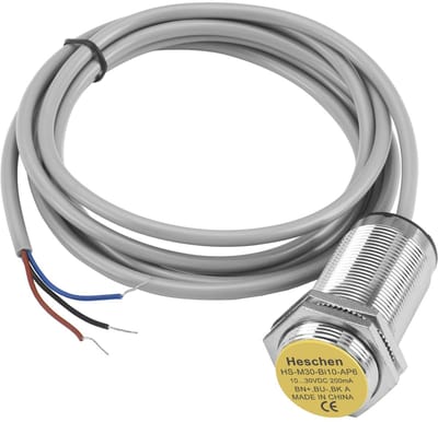 Allecto - Inductieve Nabijheidssensorschakelaar - 10mm - Ingebed cilindrisch type - DC10-30V - normaal open - Voor magnetische metalen - HS-M30...