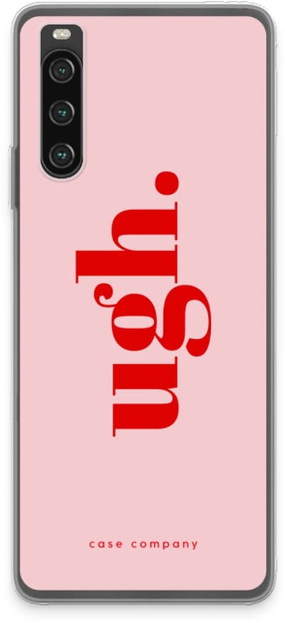 Case Company® - Hoesje geschikt voor Sony Xperia 10 IV hoesje - Ugh - Soft Cover Telefoonhoesje - Bescherming aan alle Kanten en Schermrand