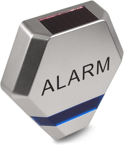 Alarminstallatie Dummy met Knipperende LED-lamp - Zilver