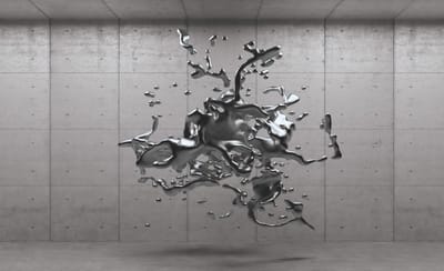 Abstract Concrete Paint Design Photo Wallcovering