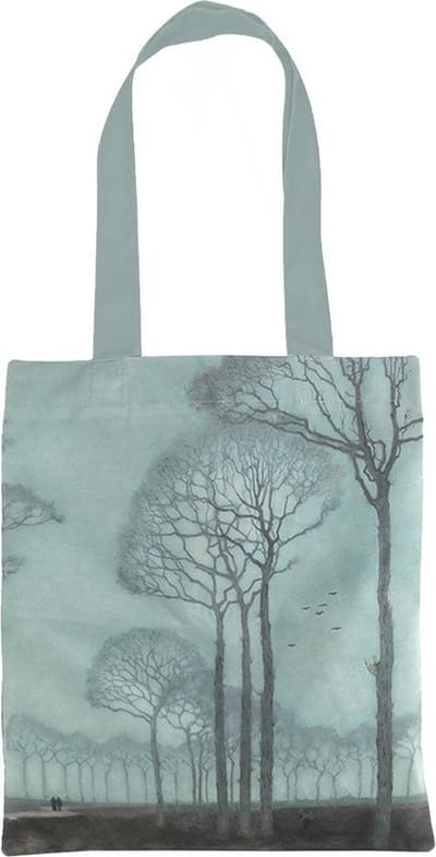 Luxe katoenen tas, gevoerd, Breitner, Meisje in kimono