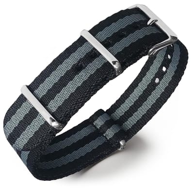 Seatbelt NATO Horlogeband Deluxe Nylon Strap James Bond 18mm
