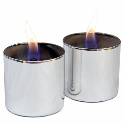 Tenderflame Lilly 8 glass 2 pack (silver) 8cm - Kaarsen - Zilver