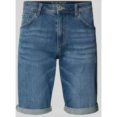 regular fit jeans bermuda van katoenmix