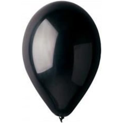 Zwarte Metalen Ballonnen - 10 stuks - Feestdecoratie - Latex - Niet opgeblazen
