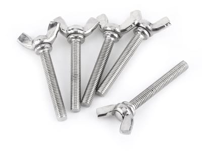 Dailygoods- Vleugelschroef M5 - 5 Stuks - Roestvrij Staal 304 - Schroefdraad - Veilig en Milieuvriendelijk - Scherpe Draad - Schroef