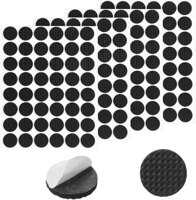 Antislip Pads - Meubelbeschermers Rubber - Vloeren Beschermen - Zelfklevend - 192 stuks - Zwart