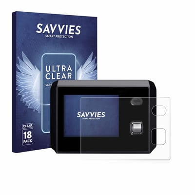 Savvies - Screenprotector voor SkyRC MC5000 - Folie Beschermfolie transparant 18 Stuks