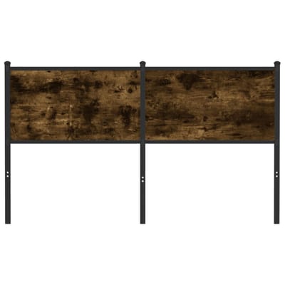 vidaXL - Vervangend - hoofdbord - 140 - cm - en - staal - gerookt - eikenkleurig