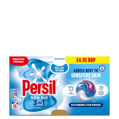 Persil 3-in-1 Non-Bio Wasmiddelcapsules – 15 Stuks