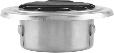 Roestvrijstalen Ontluchter - Ventilatierooster Gaas - Luchtcirculatie Verbeteren - Roestvrij Staal Gaas - 14.5 cm Diameter - Zilver