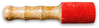 Aanslagstok leer rood 4,5 - 5 cm (nr13)