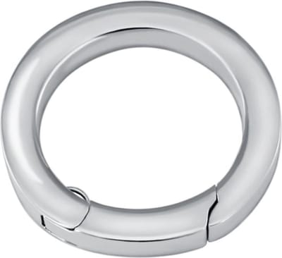 Quiges - RVS Verbindingsring Verzilverd 22mm voor Kettingen en Hangers - EPC002