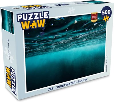 Puzzel Zee - Onderwater - Blauw - Legpuzzel - Puzzel 500 stukjes