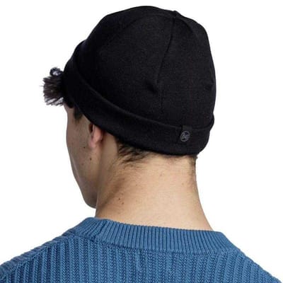 Buff Gebreide uniseks Elro muts (Zwart)