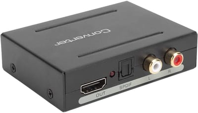 Dailygoody - Audio Extractor Converter - 4K30HZ Ondersteuning - Aluminiumlegering - Voor Projector en TV - Gemakkelijk in gebruik - Signaalverste