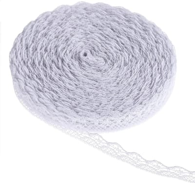 Lace Trim Kantenlint 30m voor Creatieve Projecten, Cadeauverpakking, Bruiloft Decoraties en Scrapbooking