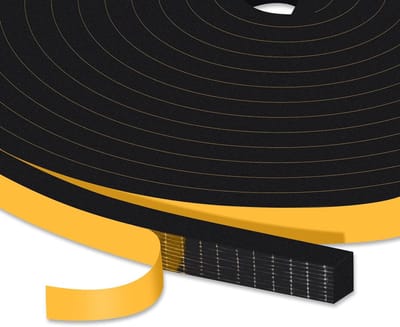 Afdichtingstape, deurafdichting, zelfklevend voor deuren, 10 mm (breedte) x 5 mm (diepte) raamafdichting, zelfklevend, hoge dichtheid, totale lengte 10 meter