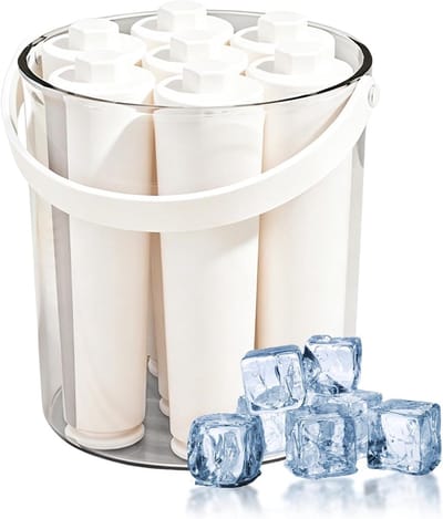 IJsstokjes Maker - IJsvorm - Dranken Koelen - Gemakkelijk Ontvormen - 7 IJsstokjes - Wit