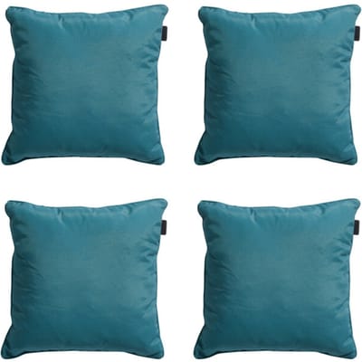Madison - Sierkussen Panama sea blue - Ca. 60x60 cm - Set van 4