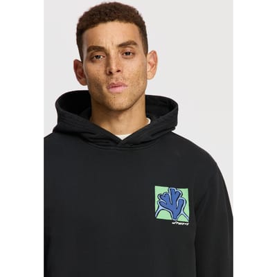 Shiwi Leo Regular Fit Slow Pace Hoodie Black Maat: M | Hoodies Outlet | Heren | Zwart