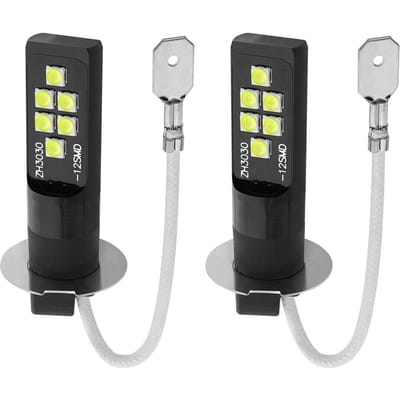 Auto LED-mistlampen 80W paar koplampen H3 LED-lamp 6000-6500K DRL rijlamp zwart